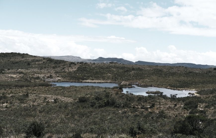 Hike in the Andes. Paramo El Verjón.